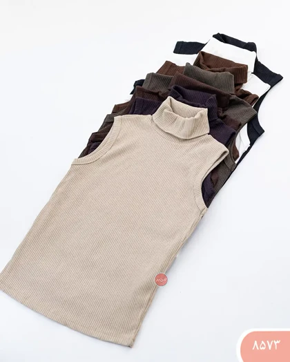 تاپ یقه اسکی کرکره ای 8573