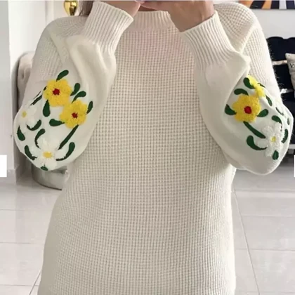 بلور بافت زنانه بیسکویتی گل برجسته وارداتی