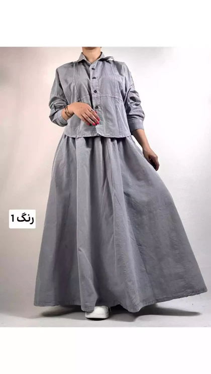 ست شومیز دامن قواره دار زنانه 664089