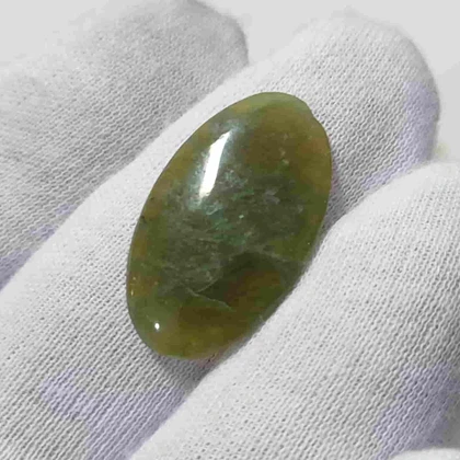 گردنبند سنگ زبرجد طبیعی با آویز نقره