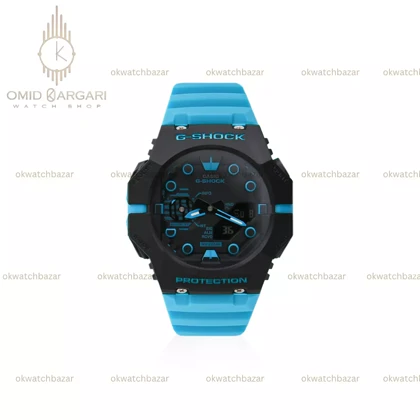ساعت مچی کاسیو جی-شاک بند آبی Casio G-Shock B001