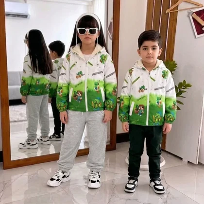 سویشرت بچه گانه داخل خز فانتزی6 تا 11 سال