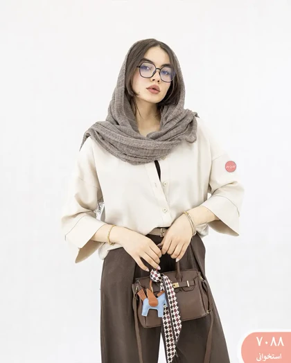 شومیز مانتویی سیلک 7088