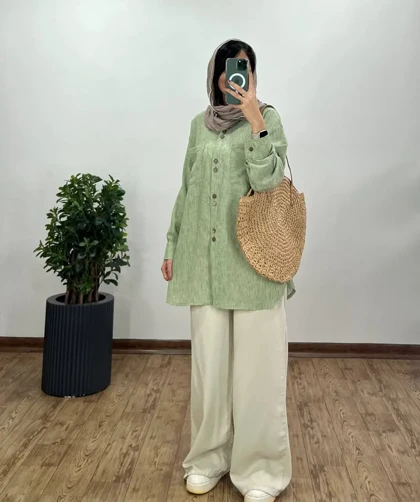 مانتو لینن زارا روشنا 1
