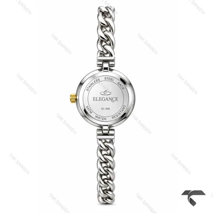 ساعت الگانس زنانه رفرنس EL006 دورنگ طلایی صفحه سبز Elegance-11482-L