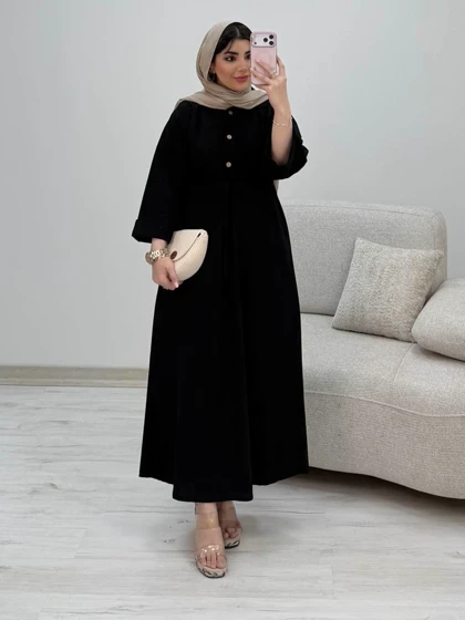 پیراهن لینن سالومه کد 435