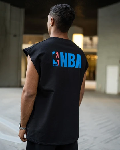 رکابی ورزشی وست NBA مشکی