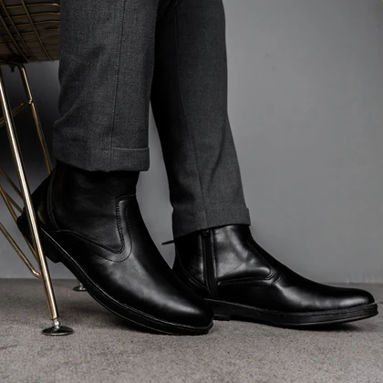 نیم بوت مردانه مشکی مدل Rad ویژه