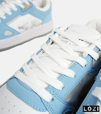 کفش کتانی مردانه سفید طوسی آبی NIKE AirForce Draw