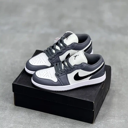 کفش نایک ایر جردن وان سفید سیمانی Nike Air Jordan 1 White Cement