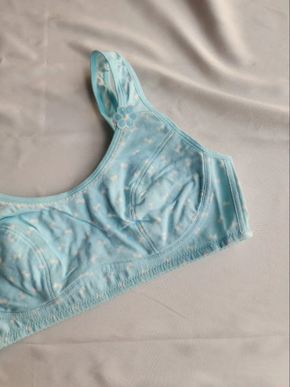 نیم‌تنه دخترانه نخی ابرنازک بدون فنر (نوجوان) کد: 1272