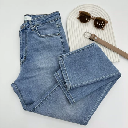 شلوار جین مام فیت 1007493