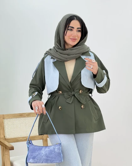 بارانی ترکیبی مهسان(3)کد:4363
