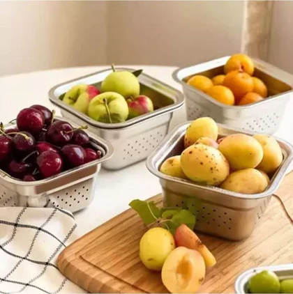 تفاله گیر استیل مربع سینک