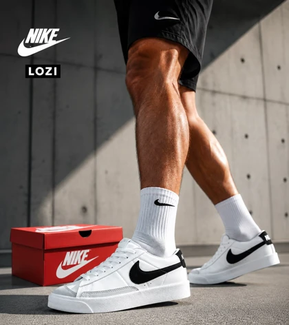 کتانی مردانه و زنانه سفید نایک Blazer Low 77 مدل 5204