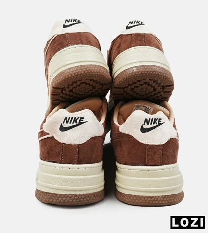 کفش کتانی مردانه و زنانه قهوه ای NIKE AIR FORCE مدل 2094