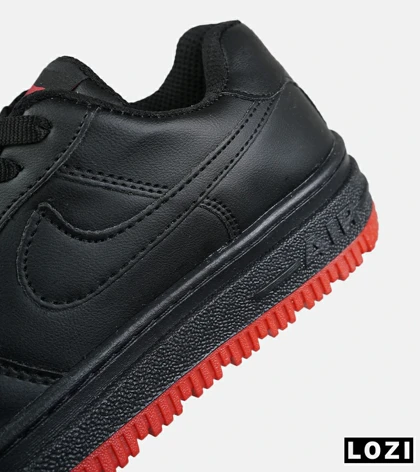 کفش مردانه و زنانه مشکی قرمز NIKE AIR FORCE مدل 8536