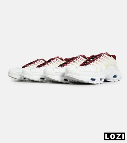 کفش کتانی مردانه و زنانه سفید قرمز زرد NIKE AirMax Plus TN Ultra مدل 7001