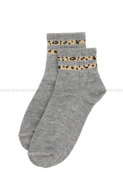 جوراب نیم ساق پلنگی کد1005605