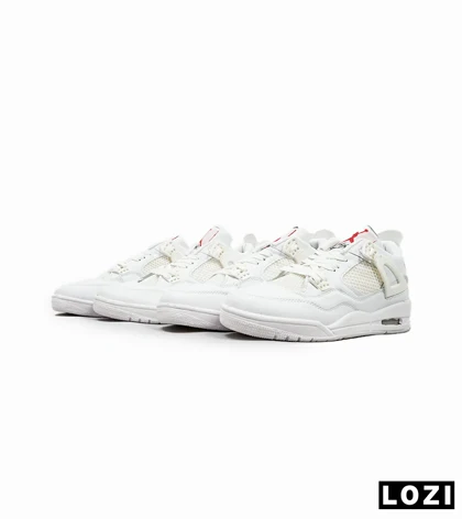کتانی ساق‌دار مردانه سفید Nike air jordan 4