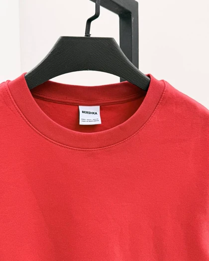 تیشرت اسلیم قرمز BERSHKA🌶