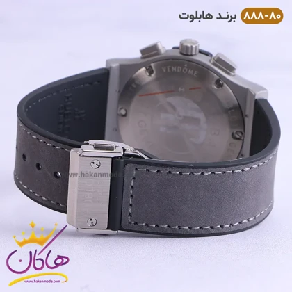 ساعت هابلوت مردانه کرنوگراف طوسی صفحه اسکلتون 888/80