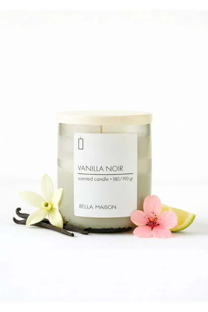 شمع Bella Maison مدل Vanilla Noir موم سویا - ذغالی