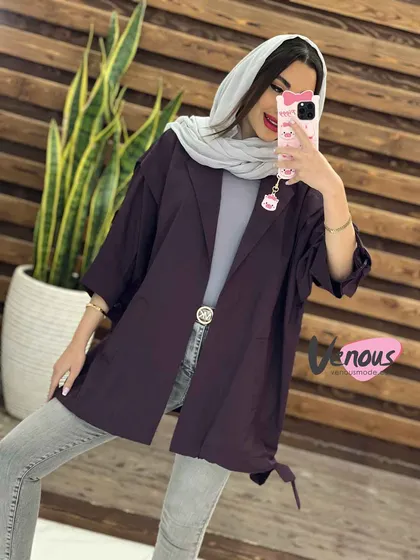 مانتو پانچ آستین حلقه