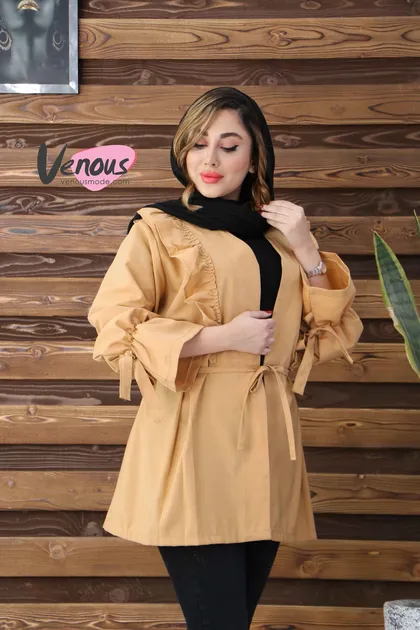 مانتو چین‌دار آستین عروسکی