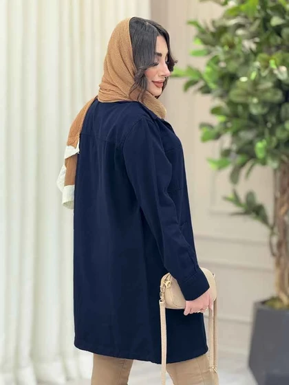 مانتو پایین بند چهار جیب