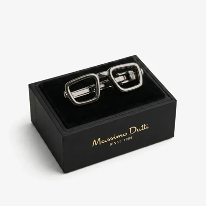 سنجاق کراوات طرح عینک برند Massimo Dutti