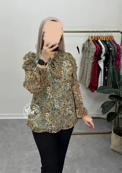 شومیز آستین پفی