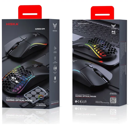 ماوس گیمینگ سیمی هیسکا HISKA مدل HX-MOG340