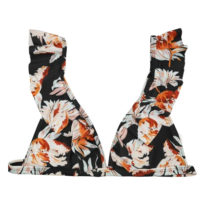 ست بیکینی زنانه مدل Floral-4B0218 مشکی