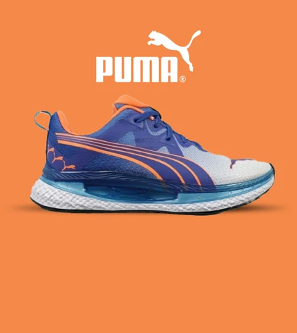 کفش کتانی ورزشی آبی سفید مردانه و زنانه PUMA مدل 4616