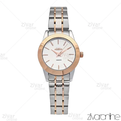 ساعت الکسا زنانه رزگلد نقره ای صفحه سفید 105883