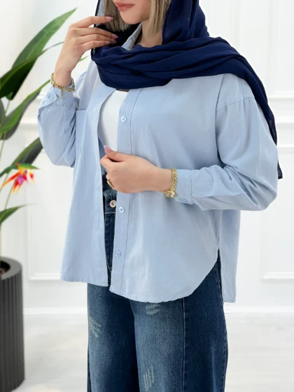 شومیز کژوال زنانه لینن پارمیس