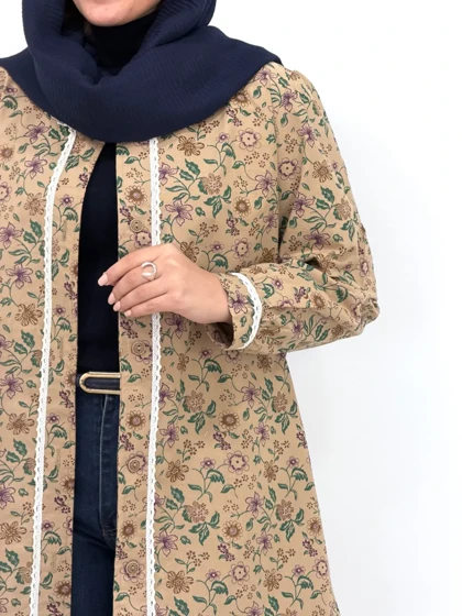 مانتو گل‌دار مارن