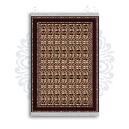 *جدید* فرشینه از جنس پارچه شانل مخمل ترک طرح فانتزی برند دفه کد 597