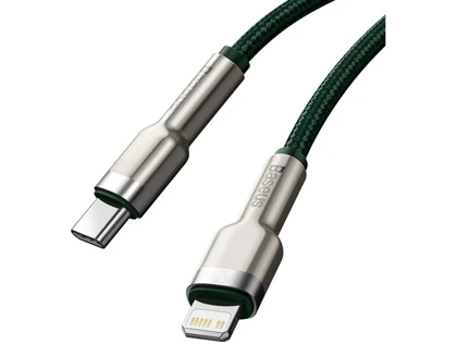 کابل شارژ سریع تایپسی به لایتنینگ 2 متری بیسوس Baseus Cafule Series Metal Data Cable Type-C to iP PD 20W CATLJK-B01