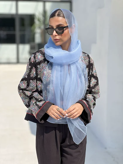 شال حریر ارگانزا آلین کد 628
