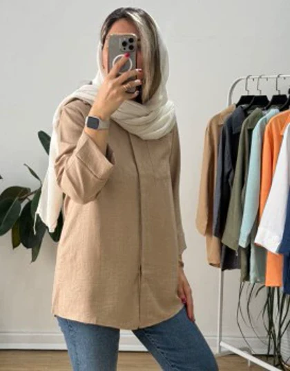 شومیز مانتویی شانتون