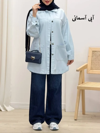 6648-مانتو کتان مرداس
