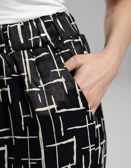 ساتن طرح خط ست دار