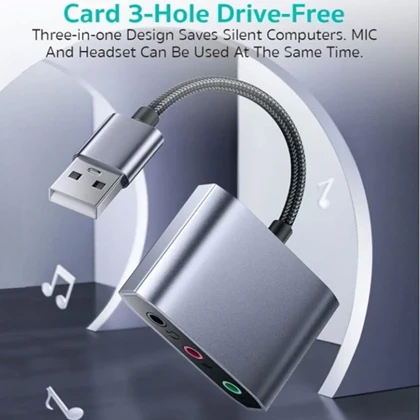 مبدل USB به جک 3.5 میلی‌متری کوتسی 76011