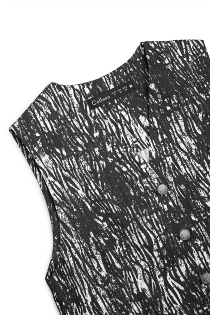 ژیله کتان طرحدار - 1108