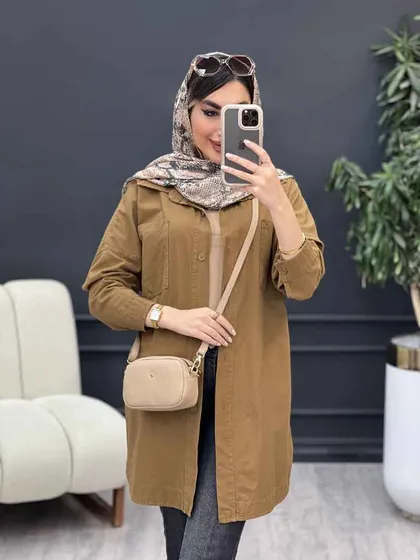 مانتو دو جیب شکیبا