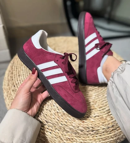 کفش کتانی دخترانه سامبا زرشکی