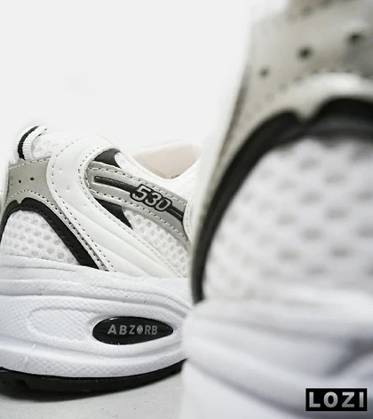 کفش کتانی بزرگپا سفید نقره ای NEW BALANCE 530