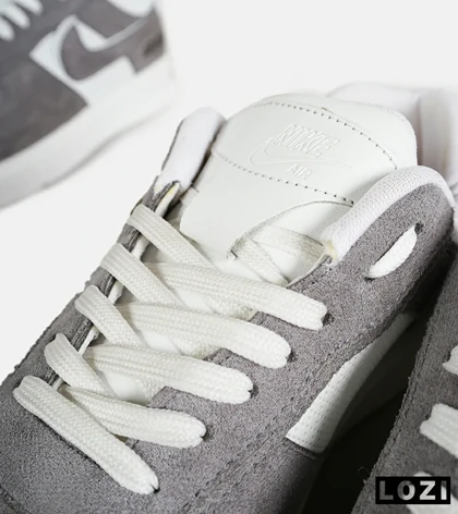 کفش کتانی طوسی سفید نایک NIKE AIR FORCE Custom